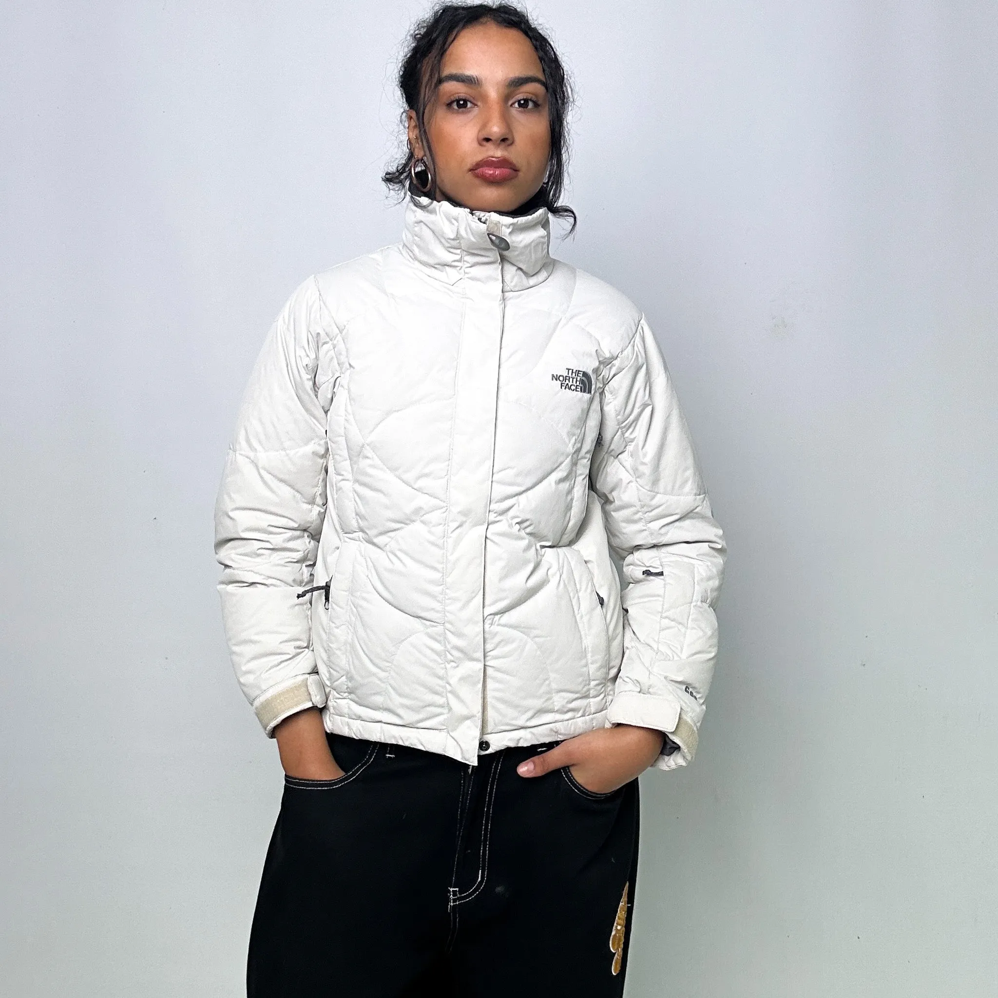 White y2ks The North Face 600 Series Puffer Jacket Coat (S)