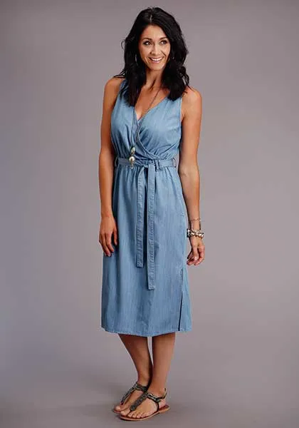 Women's Stetson Light Blue Denim Sleeveless Dress #11-057-0565-0323BU