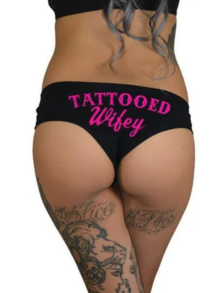 Women's Tattooed Wifey Booty Shorts