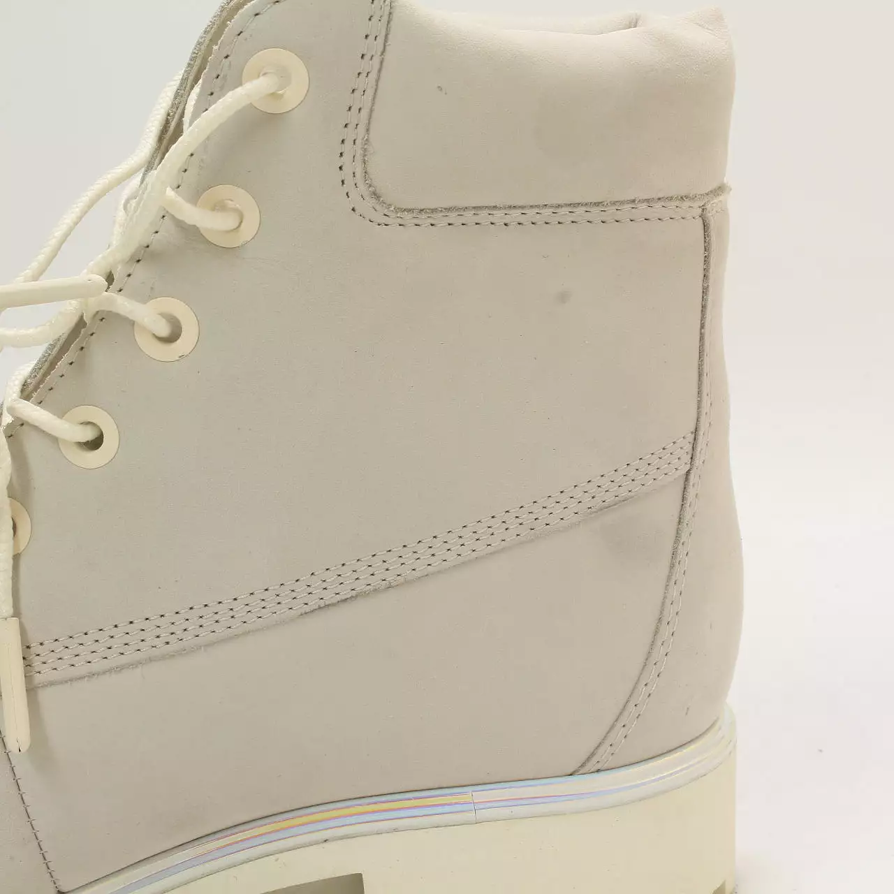 Womens Timberland Lyonsdale Boots Cream Irridescent Uk Size 6