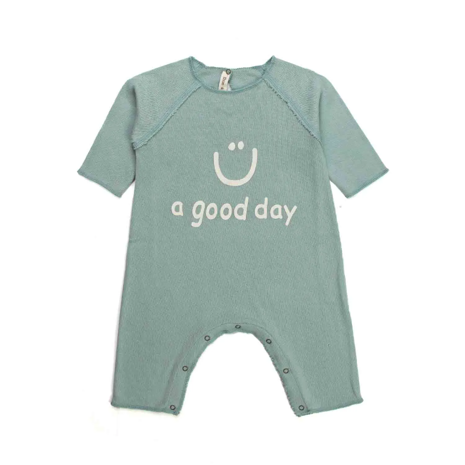 Zhoe & Tobiah Unisex Water Green Romper