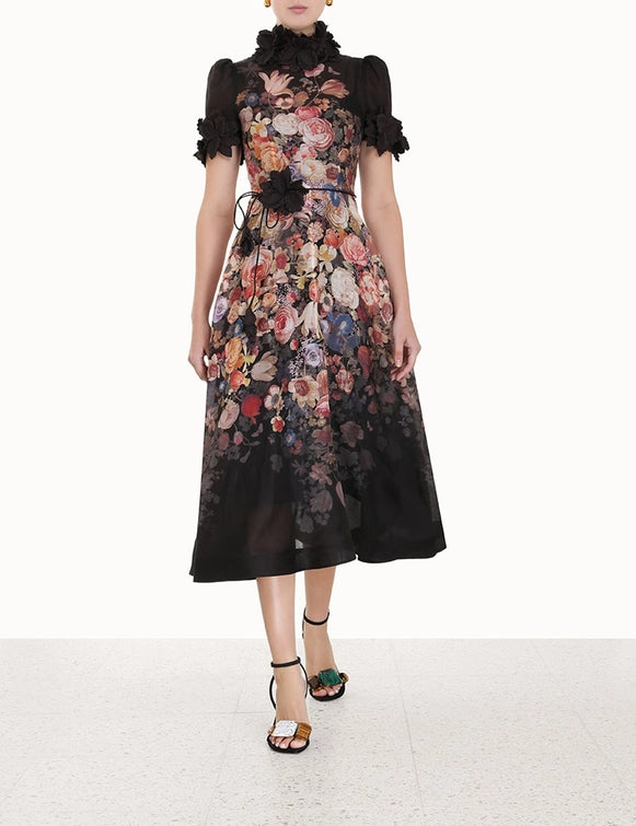 ZIMMERMANN Luminosity Liftoff Flower Midi Dress