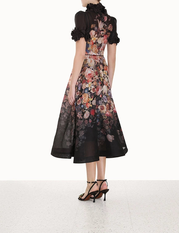 ZIMMERMANN Luminosity Liftoff Flower Midi Dress